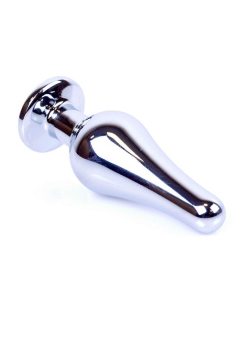 Stalowy korek analny plug do anusa kryształek 9cm Stalowy korek analny plug do anusa kryształek 9cm