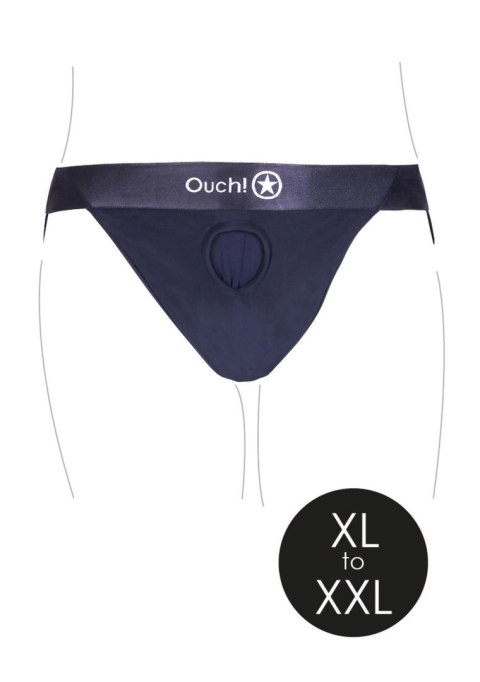 Vibrating Strap-on Panty Harness with Open Back - XL/XXL Vibrating Strap-on Panty Harness with Open Back - XL/XXL