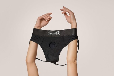 Vibrating Strap-on Panty Harness with Open Back - XS/S Vibrating Strap-on Panty Harness with Open Back - XS/S
