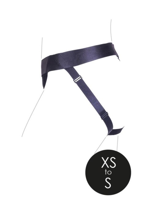 Vibrating Strap-on Panty Harness with Open Back - XS/S Vibrating Strap-on Panty Harness with Open Back - XS/S