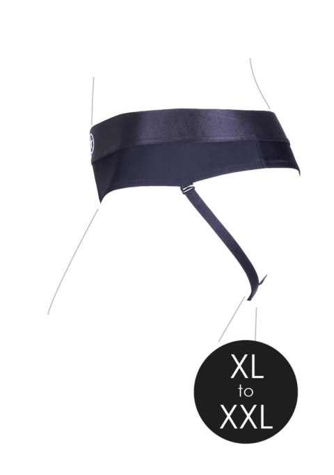 Vibrating Strap-on Thong with Removable Rear Straps - XL/XXL Vibrating Strap-on Thong with Removable Rear Straps - XL/XXL