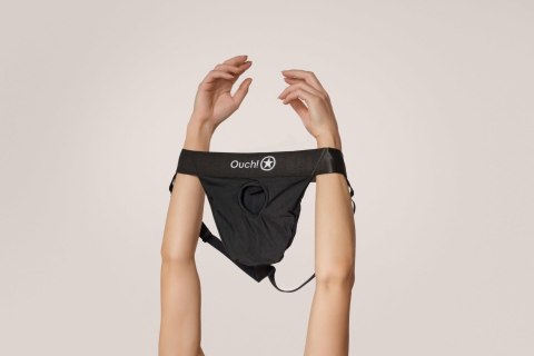 Vibrating Strap-on Thong with Removable Rear Straps - XL/XXL Vibrating Strap-on Thong with Removable Rear Straps - XL/XXL