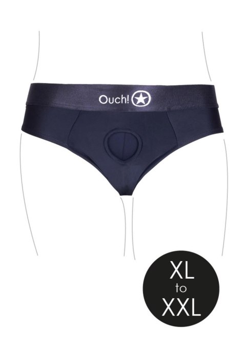 Vibrating Strap-on Thong with Removable Rear Straps - XL/XXL Vibrating Strap-on Thong with Removable Rear Straps - XL/XXL