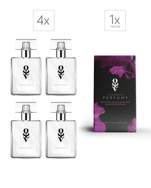 Zestaw Tester + 4 Perfumy Floral-fruity 30 ml Zestaw Tester + 4 Perfumy Floral-fruity 30 ml