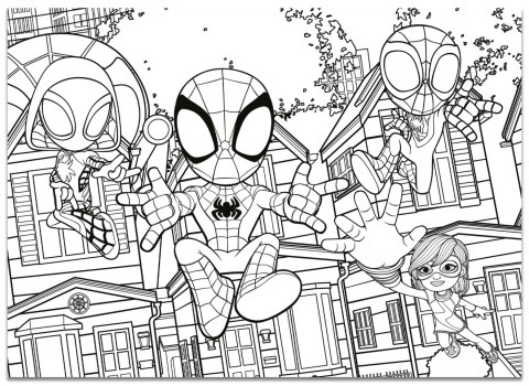 LISCIANI MARVEL PUZZLE DF MAXI FLOOR 4 X 48 SPIDEY LISCIANI MARVEL PUZZLE DF MAXI FLOOR 4 X 48 SPIDEY