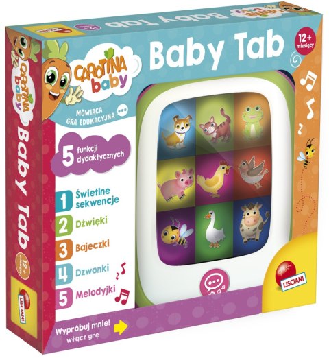 LISCIANI CAROTINA ELEKTRONICZNY BABY TAB Z 5 FUNKCJAMI DYDAKTYCZNYMI LISCIANI CAROTINA ELEKTRONICZNY BABY TAB Z 5 FUNKCJAMI DYDAKTYCZNYMI