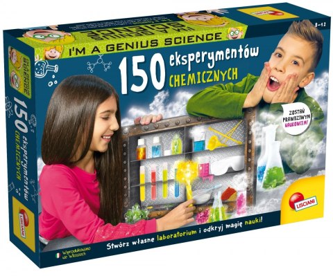 LISCIANI I"M A GENIUS 150 EKSPERYMENTÓW CHEMICZNYCH LISCIANI I"M A GENIUS 150 EKSPERYMENTÓW CHEMICZNYCH