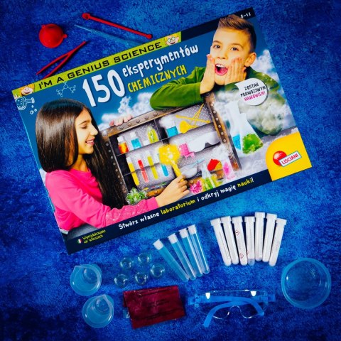 LISCIANI I"M A GENIUS 150 EKSPERYMENTÓW CHEMICZNYCH LISCIANI I"M A GENIUS 150 EKSPERYMENTÓW CHEMICZNYCH