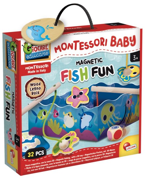 LISCIANI MONTESSORI WOOD BABY FISH FUN LISCIANI MONTESSORI WOOD BABY FISH FUN
