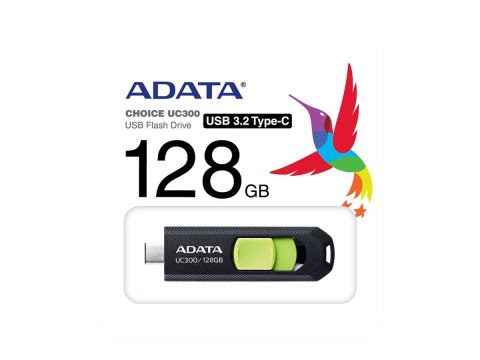 ADATA | FlashDrive | UC300 | 128 GB | USB 3.2 Gen 1 | Czarny ADATA | FlashDrive | UC300 | 128 GB | USB 3.2 Gen 1 | Czarny