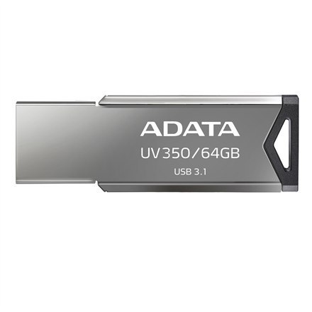 ADATA | UV350 | 64 GB | USB 3.1 | Srebrny ADATA | UV350 | 64 GB | USB 3.1 | Srebrny