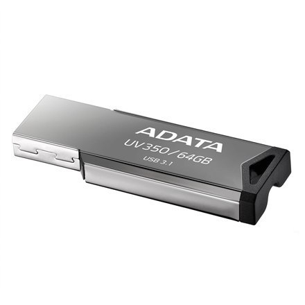 ADATA | UV350 | 64 GB | USB 3.1 | Srebrny ADATA | UV350 | 64 GB | USB 3.1 | Srebrny