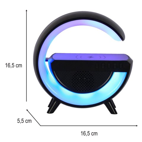 Lampka LED RGB ładowarka indukcyjna radio Lampka LED RGB ładowarka indukcyjna radio