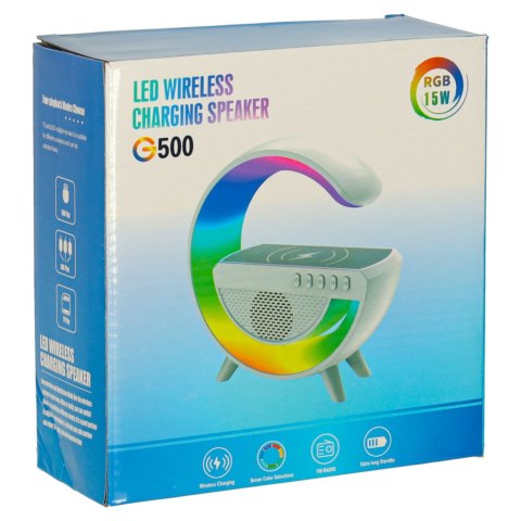 Lampka LED RGB ładowarka indukcyjna radio Lampka LED RGB ładowarka indukcyjna radio