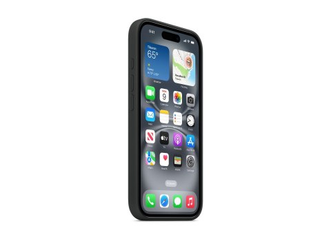 Apple Case with MagSafe | Apple | iPhone 16 | Silicone | Black Apple Case with MagSafe | Apple | iPhone 16 | Silicone | Black