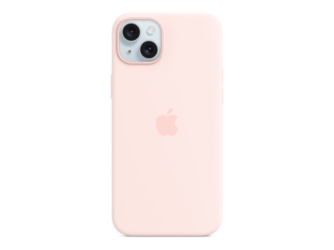 Apple | Silicone Case with MagSafe | Case with MagSafe | Apple | iPhone 15 Plus | Silicone | Light Pink Apple | Silicone Case with MagSafe | Case with MagSafe | Apple | iPhone 15 Plus | Silicone | Light Pink