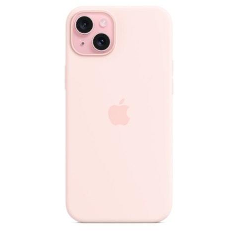 Apple | Silicone Case with MagSafe | Case with MagSafe | Apple | iPhone 15 Plus | Silicone | Light Pink Apple | Silicone Case with MagSafe | Case with MagSafe | Apple | iPhone 15 Plus | Silicone | Light Pink