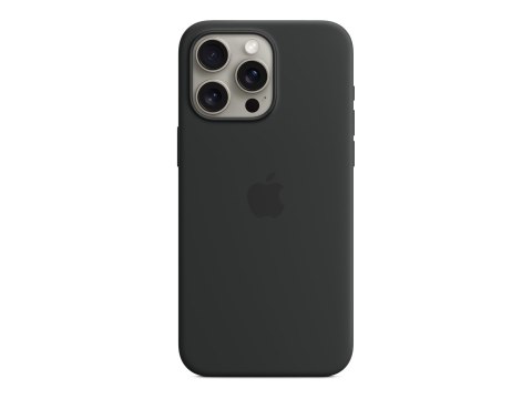 Apple | Silicone Case with MagSafe | Case with MagSafe | Apple | iPhone 15 Pro Max | Silicone | Black Apple | Silicone Case with MagSafe | Case with MagSafe | Apple | iPhone 15 Pro Max | Silicone | Black