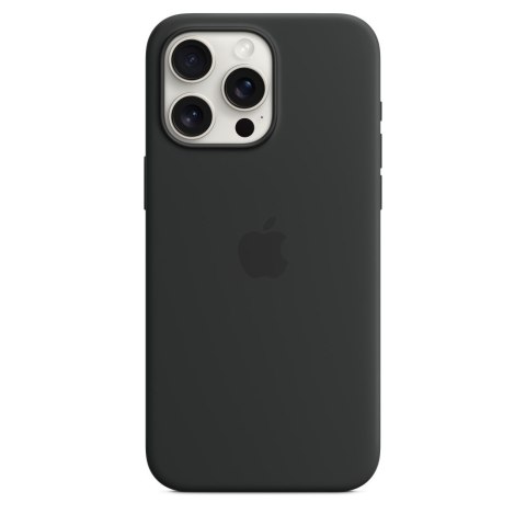 Apple | Silicone Case with MagSafe | Case with MagSafe | Apple | iPhone 15 Pro Max | Silicone | Black Apple | Silicone Case with MagSafe | Case with MagSafe | Apple | iPhone 15 Pro Max | Silicone | Black