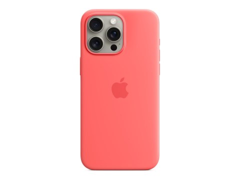 Apple | Silicone Case with MagSafe | Case with MagSafe | Apple | iPhone 15 Pro Max | Silicone | Guava Apple | Silicone Case with MagSafe | Case with MagSafe | Apple | iPhone 15 Pro Max | Silicone | Guava