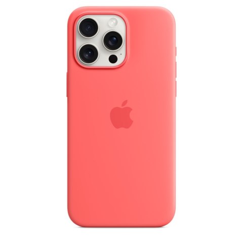 Apple | Silicone Case with MagSafe | Case with MagSafe | Apple | iPhone 15 Pro Max | Silicone | Guava Apple | Silicone Case with MagSafe | Case with MagSafe | Apple | iPhone 15 Pro Max | Silicone | Guava