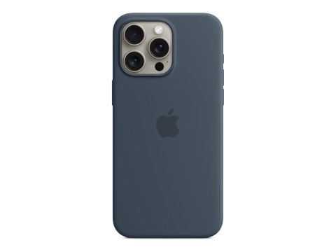 Apple | Silicone Case with MagSafe | Case with MagSafe | Apple | iPhone 15 Pro Max | Silicone | Storm Blue Apple | Silicone Case with MagSafe | Case with MagSafe | Apple | iPhone 15 Pro Max | Silicone | Storm Blue