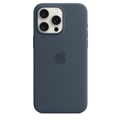 Apple | Silicone Case with MagSafe | Case with MagSafe | Apple | iPhone 15 Pro Max | Silicone | Storm Blue Apple | Silicone Case with MagSafe | Case with MagSafe | Apple | iPhone 15 Pro Max | Silicone | Storm Blue