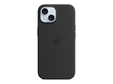 Apple | Silicone Case with MagSafe | Case with MagSafe | Apple | iPhone 15 | Silicone | Black Apple | Silicone Case with MagSafe | Case with MagSafe | Apple | iPhone 15 | Silicone | Black