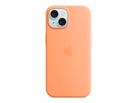 Apple | Silicone Case with MagSafe | Case with MagSafe | Apple | iPhone 15 | Silicone | Orange Sorbet Apple | Silicone Case with MagSafe | Case with MagSafe | Apple | iPhone 15 | Silicone | Orange Sorbet