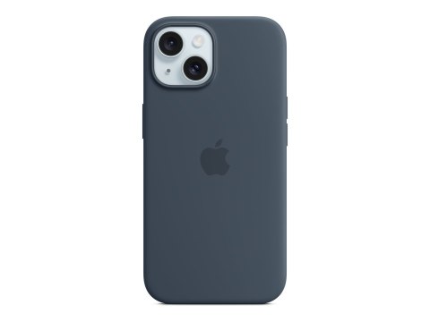 Apple | Silicone Case with MagSafe | Case with MagSafe | Apple | iPhone 15 | Silicone | Storm Blue Apple | Silicone Case with MagSafe | Case with MagSafe | Apple | iPhone 15 | Silicone | Storm Blue