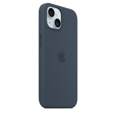 Apple | Silicone Case with MagSafe | Case with MagSafe | Apple | iPhone 15 | Silicone | Storm Blue Apple | Silicone Case with MagSafe | Case with MagSafe | Apple | iPhone 15 | Silicone | Storm Blue