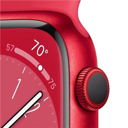 Apple Watch | Series 8 (GPS + Cellular) | Smart watch | Aerospace-grade aluminium alloy | 41 mm | Red | Apple Pay | 4G | Water-r Apple Watch | Series 8 (GPS + Cellular) | Smart watch | Aerospace-grade aluminium alloy | 41 mm | Red | Apple Pay | 4G | Water-r
