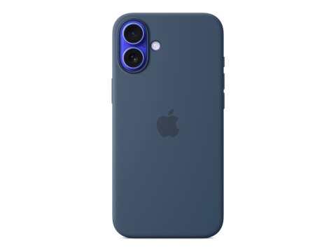 Apple iPhone 16 Plus Silicone Case with MagSafe - Denim | Apple Apple iPhone 16 Plus Silicone Case with MagSafe - Denim | Apple