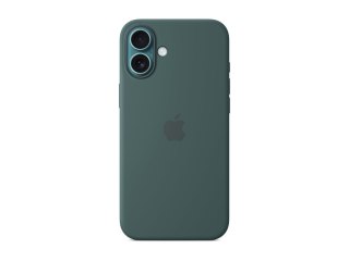 Apple iPhone 16 Plus Silicone Case with MagSafe - Lake Green | Apple