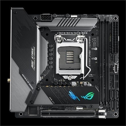 Asus ROG STRIX Z490-I GAMING Memory slots 2, Processor family Intel, Mini ITX, DDR4, Processor socket LGA1200, Chipset Intel Z Asus ROG STRIX Z490-I GAMING Memory slots 2, Processor family Intel, Mini ITX, DDR4, Processor socket LGA1200, Chipset Intel Z