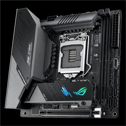 Asus ROG STRIX Z490-I GAMING Memory slots 2, Processor family Intel, Mini ITX, DDR4, Processor socket LGA1200, Chipset Intel Z Asus ROG STRIX Z490-I GAMING Memory slots 2, Processor family Intel, Mini ITX, DDR4, Processor socket LGA1200, Chipset Intel Z