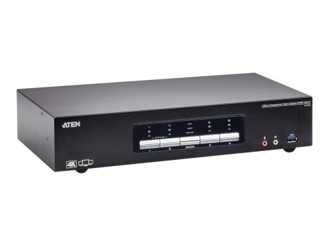 Aten CS1964-AT-G 4-portowy przełącznik KVMP USB3.0 4K DisplayPort z potrójnym wyświetlaczem | Aten Aten CS1964-AT-G 4-portowy przełącznik KVMP USB3.0 4K DisplayPort z potrójnym wyświetlaczem | Aten