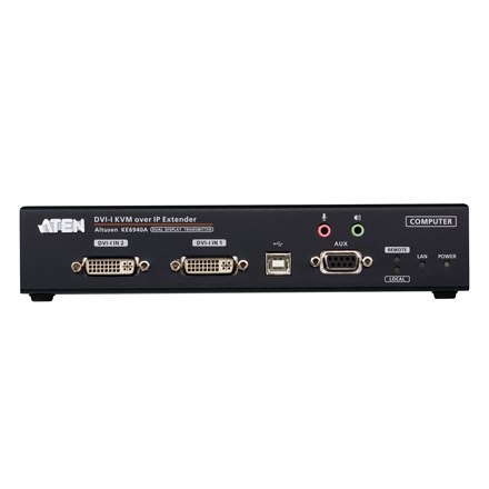 Aten | DVI-I Dual Display KVM over IP Extender Transmitter | KE6940AT | Gwarancja 36 miesięcy Aten | DVI-I Dual Display KVM over IP Extender Transmitter | KE6940AT | Gwarancja 36 miesięcy