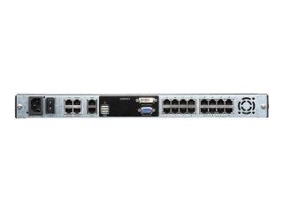 Aten KL1116VN-AXA-AG 16-portowy przełącznik KVM over IP 19" LCD z podwójną szyną Cat 5 i obsługą wirtualnych mediów | Aten