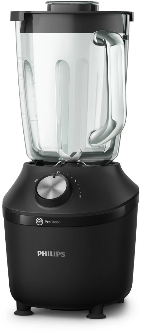 Blender | HR2291/01 3000 Series | Tabletop | 600 W | Materiał słoika Szkło | Pojemność słoika 2 L | Kruszenie lodu | Czarny Blender | HR2291/01 3000 Series | Tabletop | 600 W | Materiał słoika Szkło | Pojemność słoika 2 L | Kruszenie lodu | Czarny