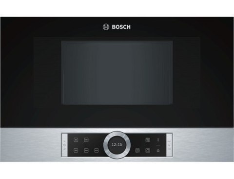Bosch Kuchenka mikrofalowa BFL634GS1 Touch, 900 W, stal nierdzewna, do zabudowy, funkcja Defrost Bosch Kuchenka mikrofalowa BFL634GS1 Touch, 900 W, stal nierdzewna, do zabudowy, funkcja Defrost