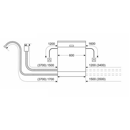 Bosch Serie | 2 | Freestanding | Dishwasher SMS2ITI11E | Width 60 cm | Height 84.5 cm | Class E | Eco Programme Rated Capacity 1 Bosch Serie | 2 | Freestanding | Dishwasher SMS2ITI11E | Width 60 cm | Height 84.5 cm | Class E | Eco Programme Rated Capacity 1
