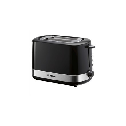 Bosch Toaster TAT7403 Power 800 W, Number of slots 2, Housing material Plastic, Black/Stainless steel Bosch Toaster TAT7403 Power 800 W, Number of slots 2, Housing material Plastic, Black/Stainless steel