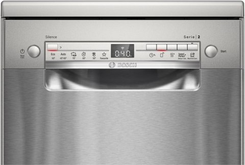 Bosch | Zmywarka | SPS2HMI58E | Wolnostojąca | Szerokość 45 cm | Liczba kompletów naczyń 10 | Liczba programów 6 | Klasa efektyw Bosch | Zmywarka | SPS2HMI58E | Wolnostojąca | Szerokość 45 cm | Liczba kompletów naczyń 10 | Liczba programów 6 | Klasa efektyw