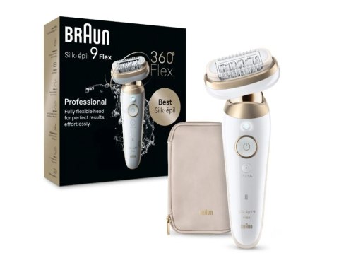 Braun Epilator | 9-011 3D Silk-epil 9 Flex | Operating time (max) 50 min | Number of power levels 2 | Wet & Dry | White/Gold Braun Epilator | 9-011 3D Silk-epil 9 Flex | Operating time (max) 50 min | Number of power levels 2 | Wet & Dry | White/Gold
