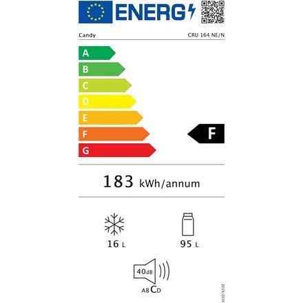 Candy | CRU 164 NE/N | Chłodziarka | Klasa efektywności energetycznej F | Do zabudowy | Spiżarnia | Wysokość 82 cm | Pojemność n Candy | CRU 164 NE/N | Chłodziarka | Klasa efektywności energetycznej F | Do zabudowy | Spiżarnia | Wysokość 82 cm | Pojemność n
