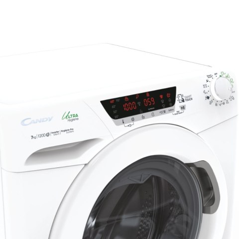 Candy | Washing Machine | HE4 127TXME/1-S | Energy efficiency class A | Front loading | Washing capacity 7 kg | 1200 RPM | Depth Candy | Washing Machine | HE4 127TXME/1-S | Energy efficiency class A | Front loading | Washing capacity 7 kg | 1200 RPM | Depth