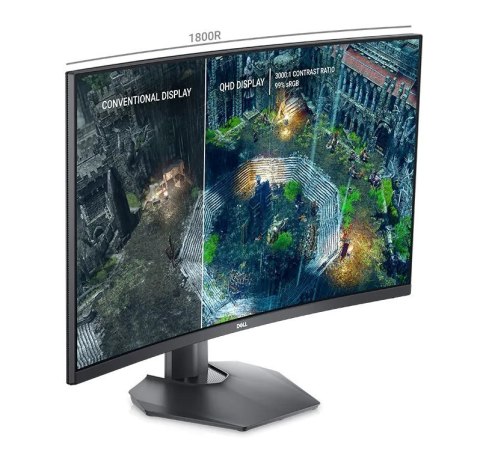 Dell | S3222DGM | 31.5 " | VA | QHD | 2560 x 1440 | 16:9 | 1 ms | 350 cd/m² | Black | HDMI ports quantity 2 | 165 Hz Dell | S3222DGM | 31.5 " | VA | QHD | 2560 x 1440 | 16:9 | 1 ms | 350 cd/m² | Black | HDMI ports quantity 2 | 165 Hz