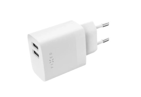 Fixed | Dual USB Travel Charger 17W and USB/USB-C Cable | FIXC17N-2UC-WH | N/A Fixed | Dual USB Travel Charger 17W and USB/USB-C Cable | FIXC17N-2UC-WH | N/A