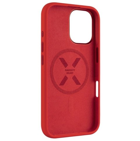 Fixed MagFlow | Back cover | Apple | iPhone 16 | Liquid silicon | Red Fixed MagFlow | Back cover | Apple | iPhone 16 | Liquid silicon | Red